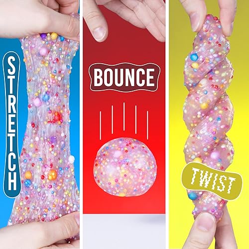 Miniatura 2 de Crazy Aaron's Thinking Putty - Poke'N Dots Popp'n - Masilla sensorial multicolor para niños y adultos en una lata de 4 pulgadas, diversión creativa