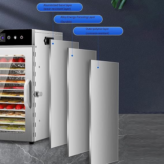 Commercial Freeze Dryer - High-Efficiency Electric Food Dehydrator for Fruits, Vegetables, Meat & Seafood - Ideal for Home & Business Drying Solutions