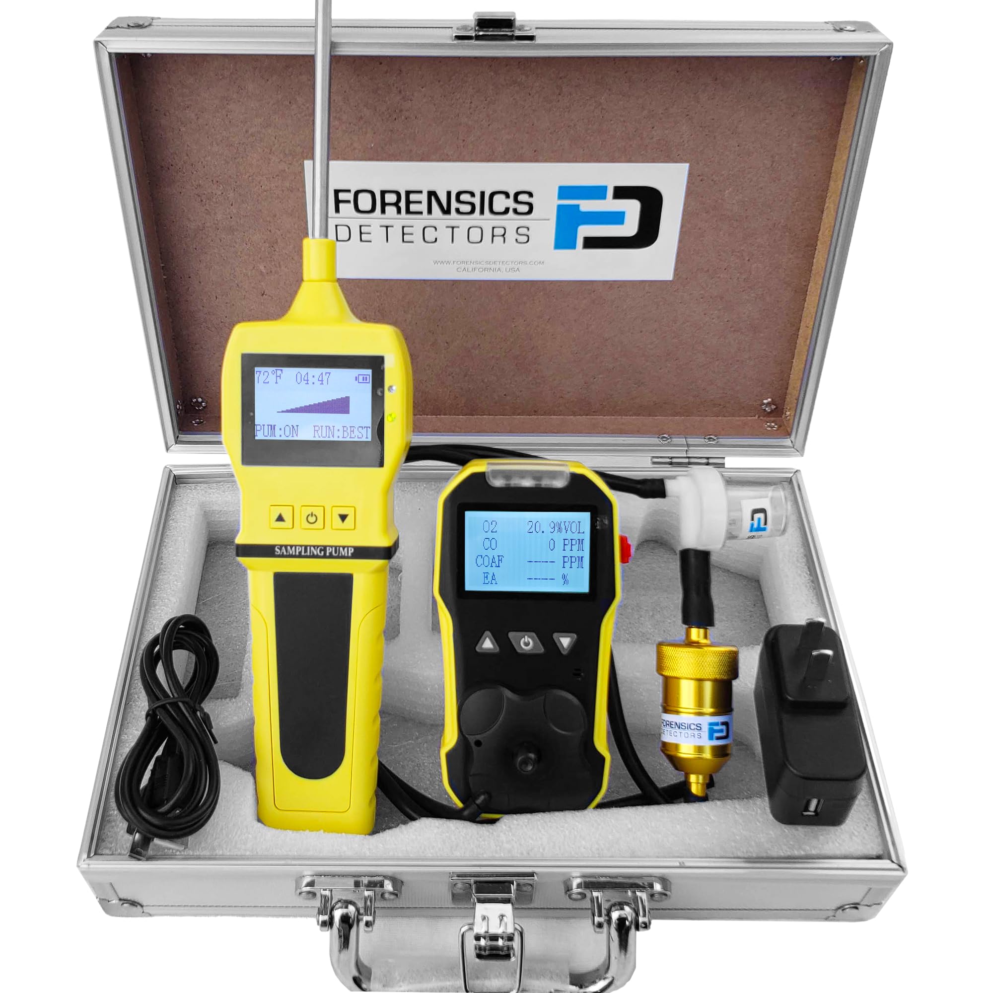 Basis-Abgasanalysator | CO- Und O2-Sensoren | Wasserfalle, Partikelfilter Und NOx-Filter | USB-Ladung | Kalibrierzertifikat EU