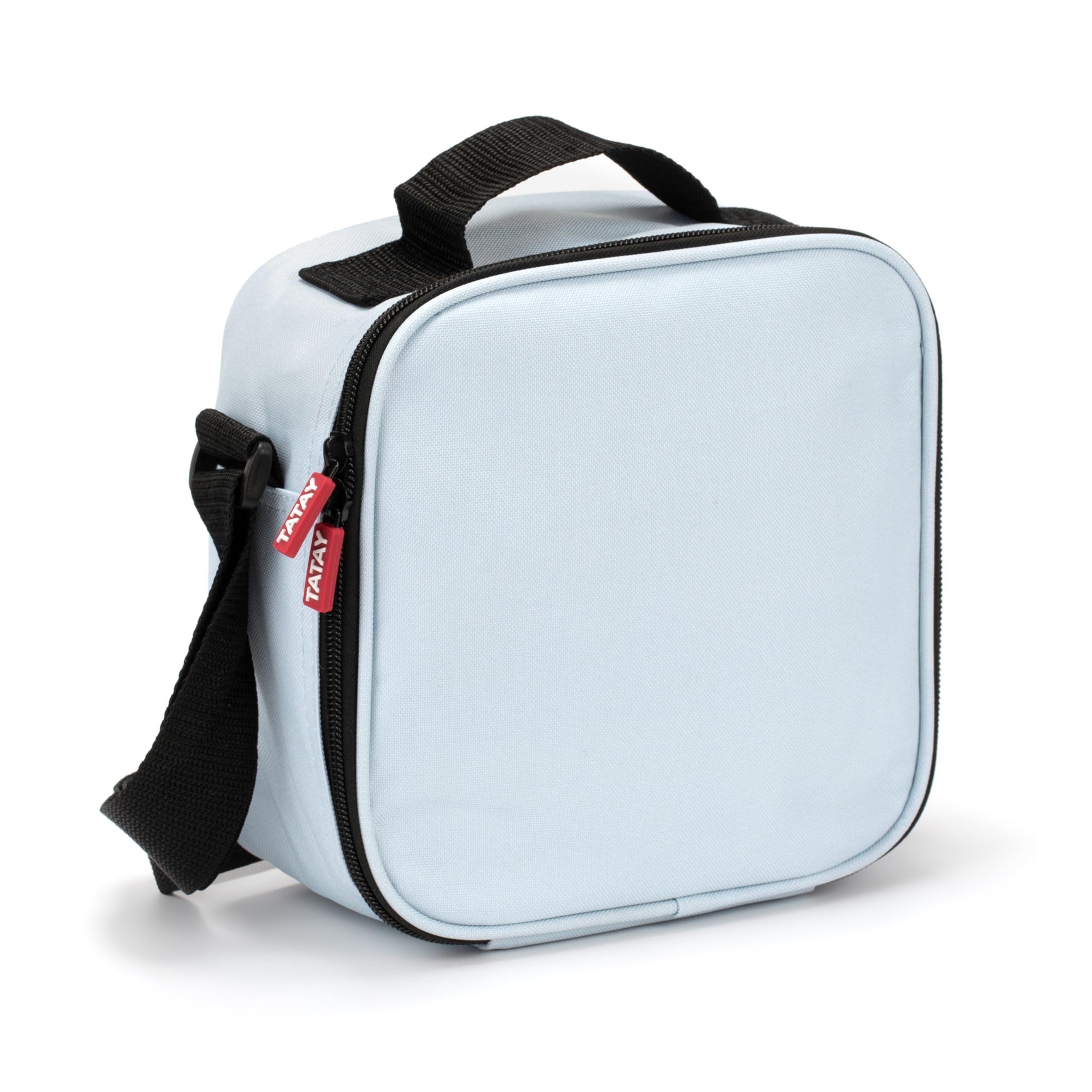 Tatay Bolsa Termica Porta Alimentos Impermeable - Urban Food Casual Glass 3,5L | 2 Tapers de Cristal 0,57L | Triple Capa Aislante | Cuerpo Semirrígido | Bolsillo Interior | 22x12x21,5cm, Negro — view 15