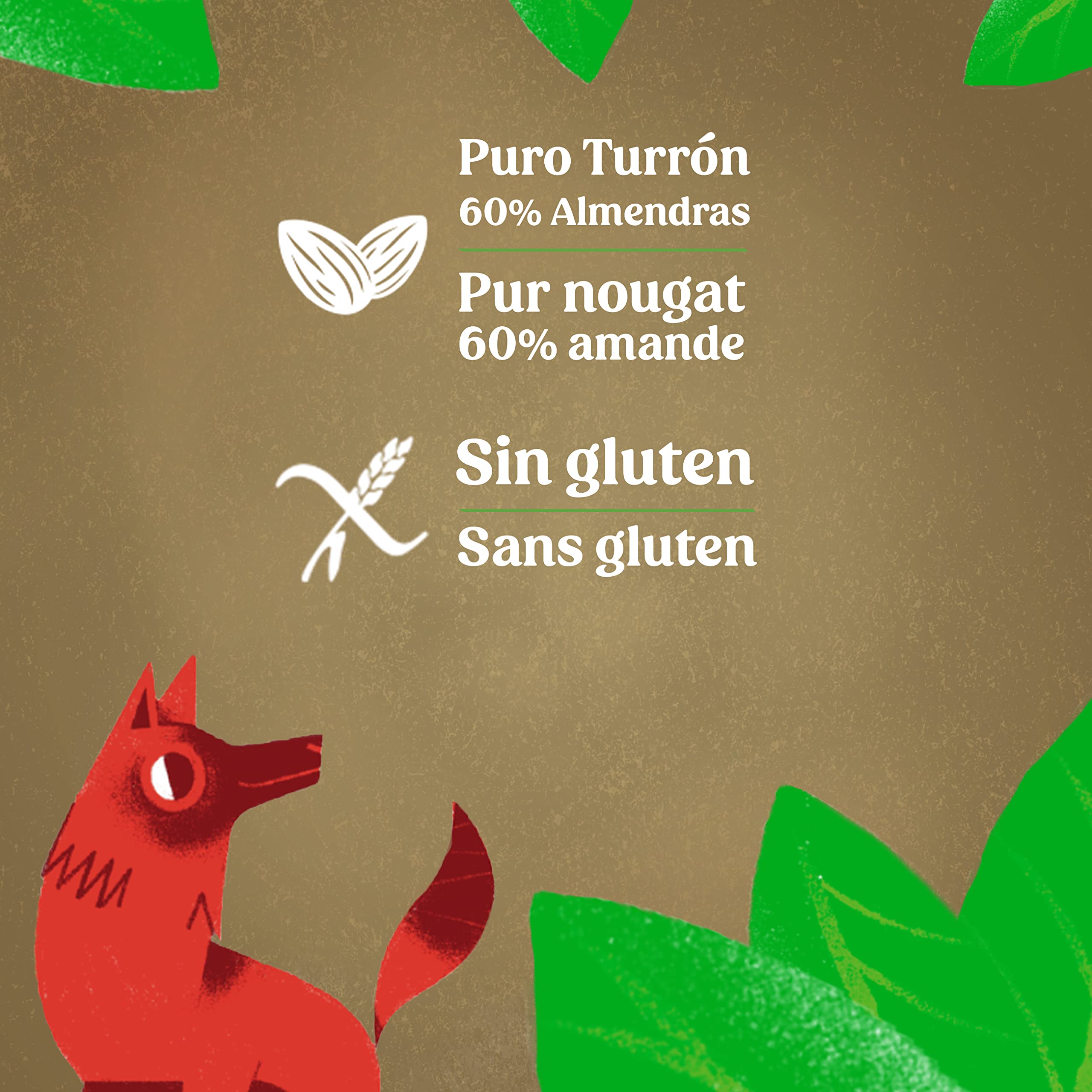 EL LOBO - Turrón de Alicante 100% BIO 200g, "All Natural", Ecofriendly, Turrón Tradicional, Ingredientes Naturales, Textura Crujiente, Calidad Suprema, Sin Gluten