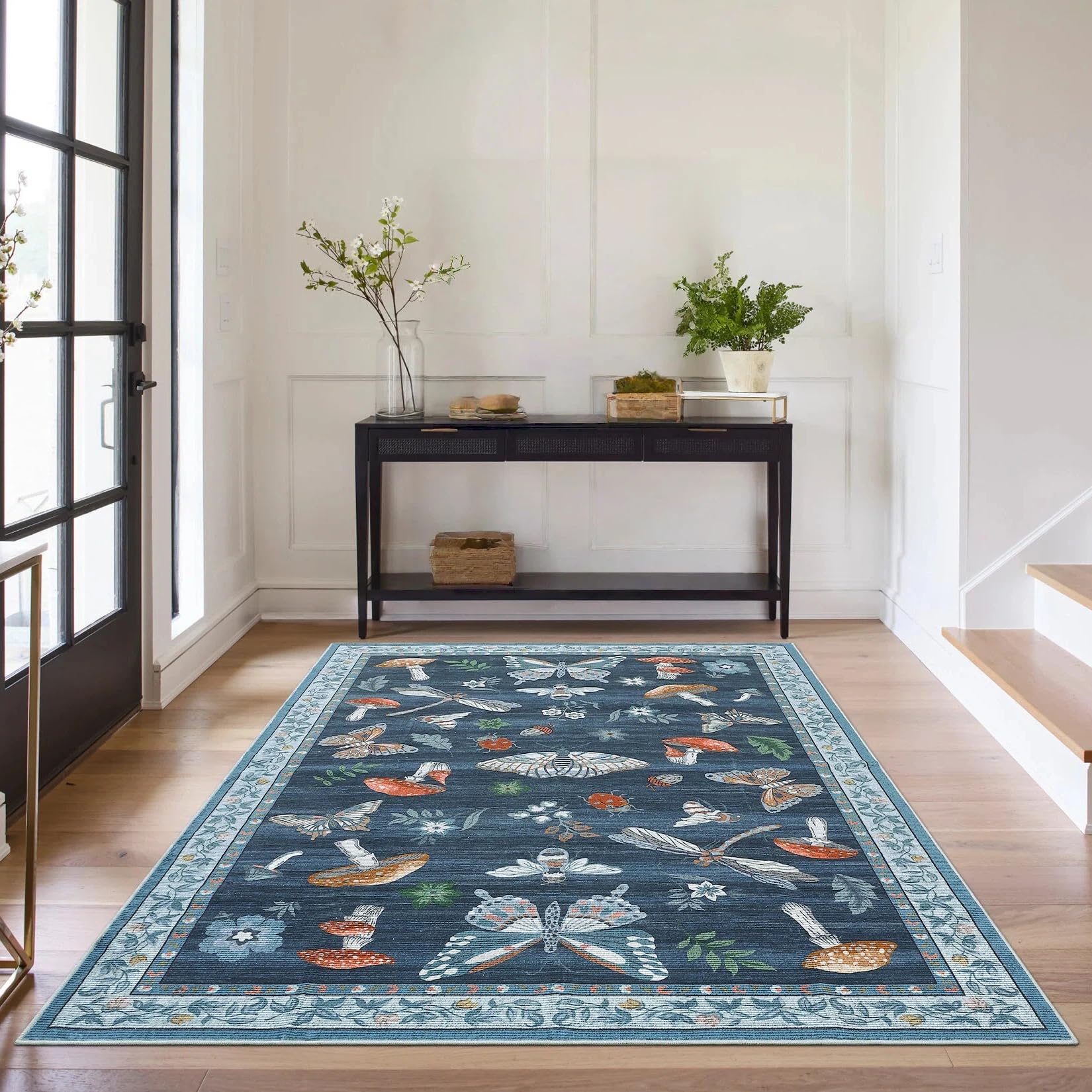 CAROMIO Kurzflor Teppich Wohnzimmer