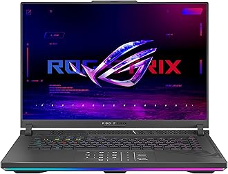 ASUS ROG Strix G16 (2023) Gaming Laptop, 16â€ Nebula Display 16:10 QHD 240Hz, GeForce RTX 4070, Intel Core i9-13980HX, 32GB DDR5, 1TB PCIe SSD, Wi-Fi 6E, Windows 11 Pro, G614JI-XS96,Eclipse Gray