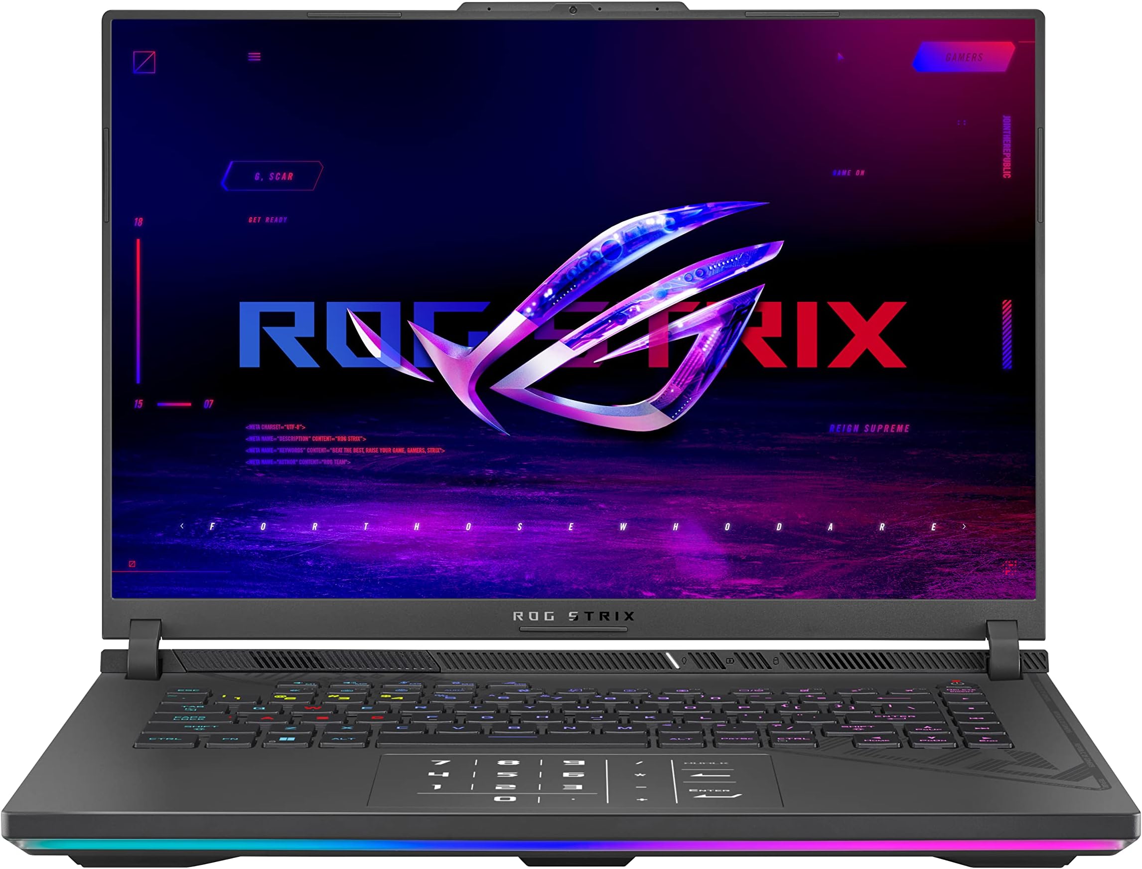 ROG Strix G16 (2023) Gaming Laptop, 16â€ Nebula Display 16:10 QHD 240Hz, GeForce RTX 4070, Intel Core i9-13980HX, 32GB DDR5, 1TB PCIe SSD, Wi-Fi 6E, Windows 11 Pro, G614JI-XS96,Eclipse Gray