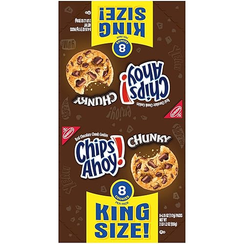 Miniatura 10 de Chips Ahoy! Grueso, tamaño King, galletas, 33.2 onzas (paquete de 8)