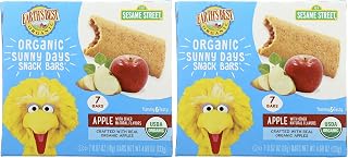 Earth's Best Organic Sunny Days Snack Bars for Toddlers 2 Years Old and Up, Apple Flavored with Other Natural Flavors, 7 ct (Pack of 2)