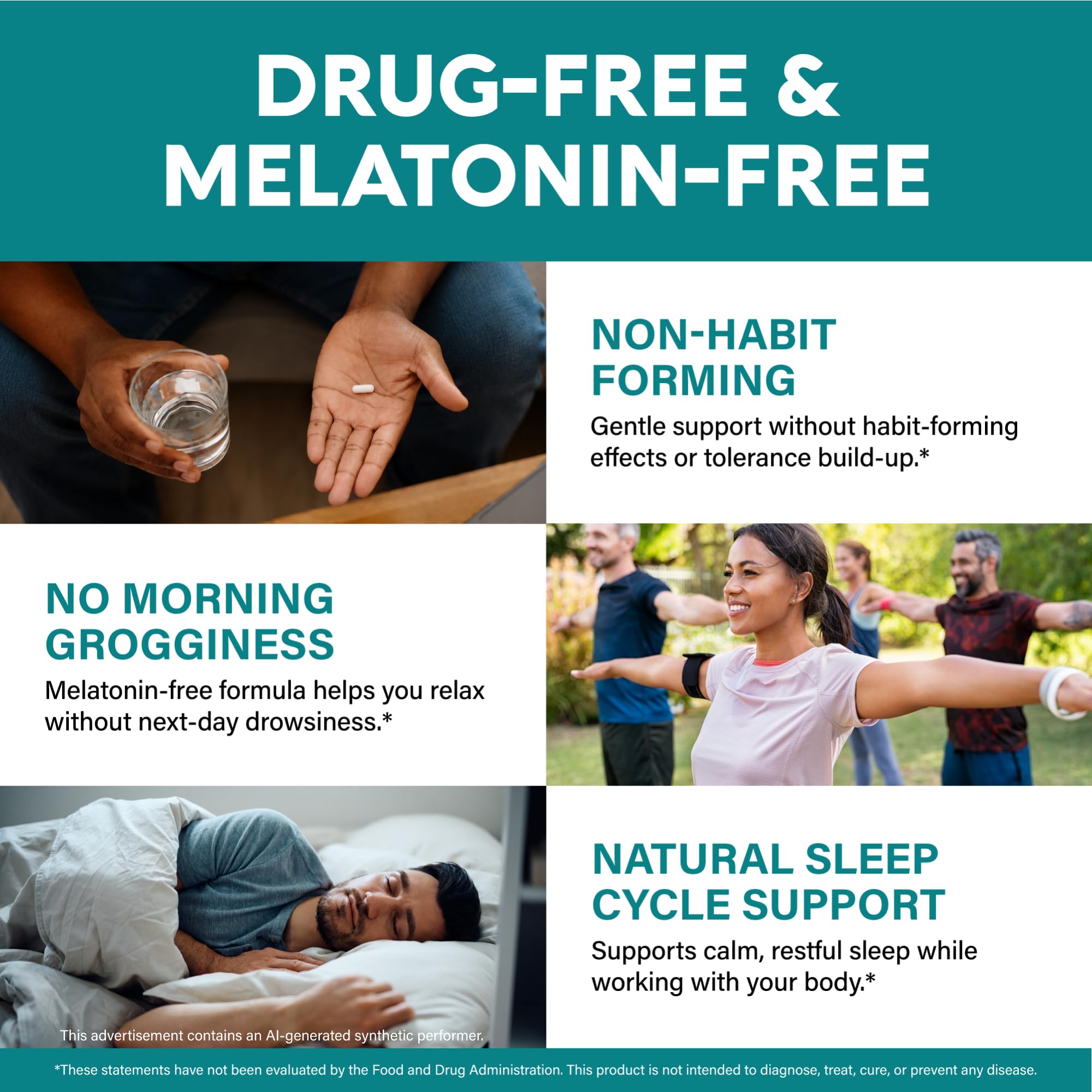 GABA L-Theanine Supplement 900 mg - Calm, Sleep & Relaxation - 240 Caps — Amazon image 6