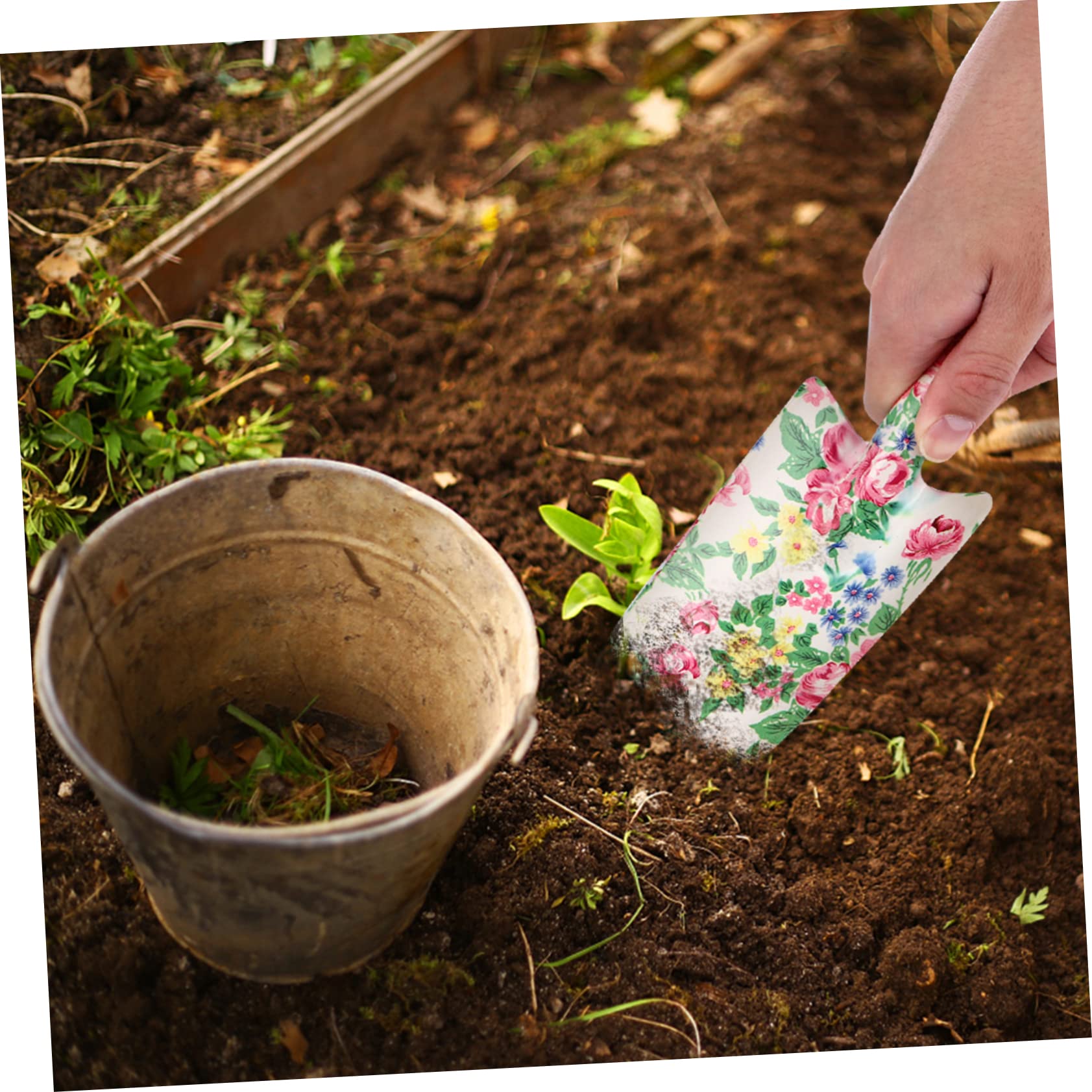 TOYANDONA 2 Pezzi Di Stampa Da Giardinaggio Pala Da Cazzuola Pale Da Bucato Vanga Pala Da Neve Pala Da Campeggio Strumento Per Diserbo Rastrelli Attrezzi Da Giardino Pala Da