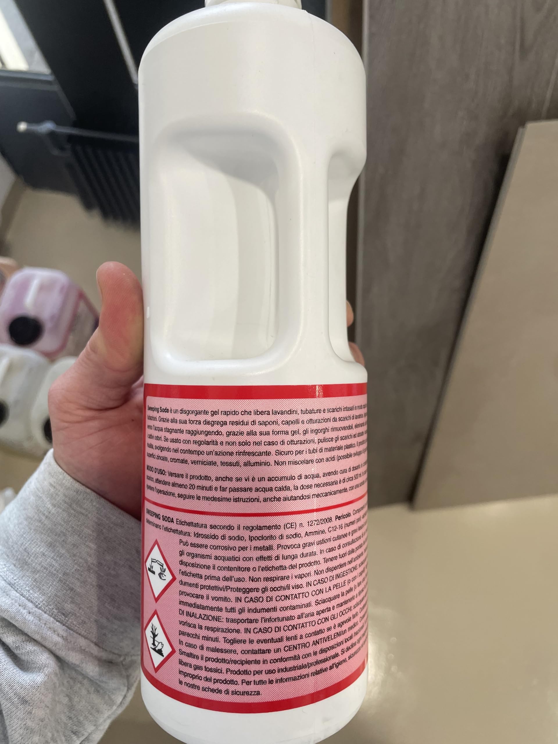 sweeping soda - 1 litro - disgorgante