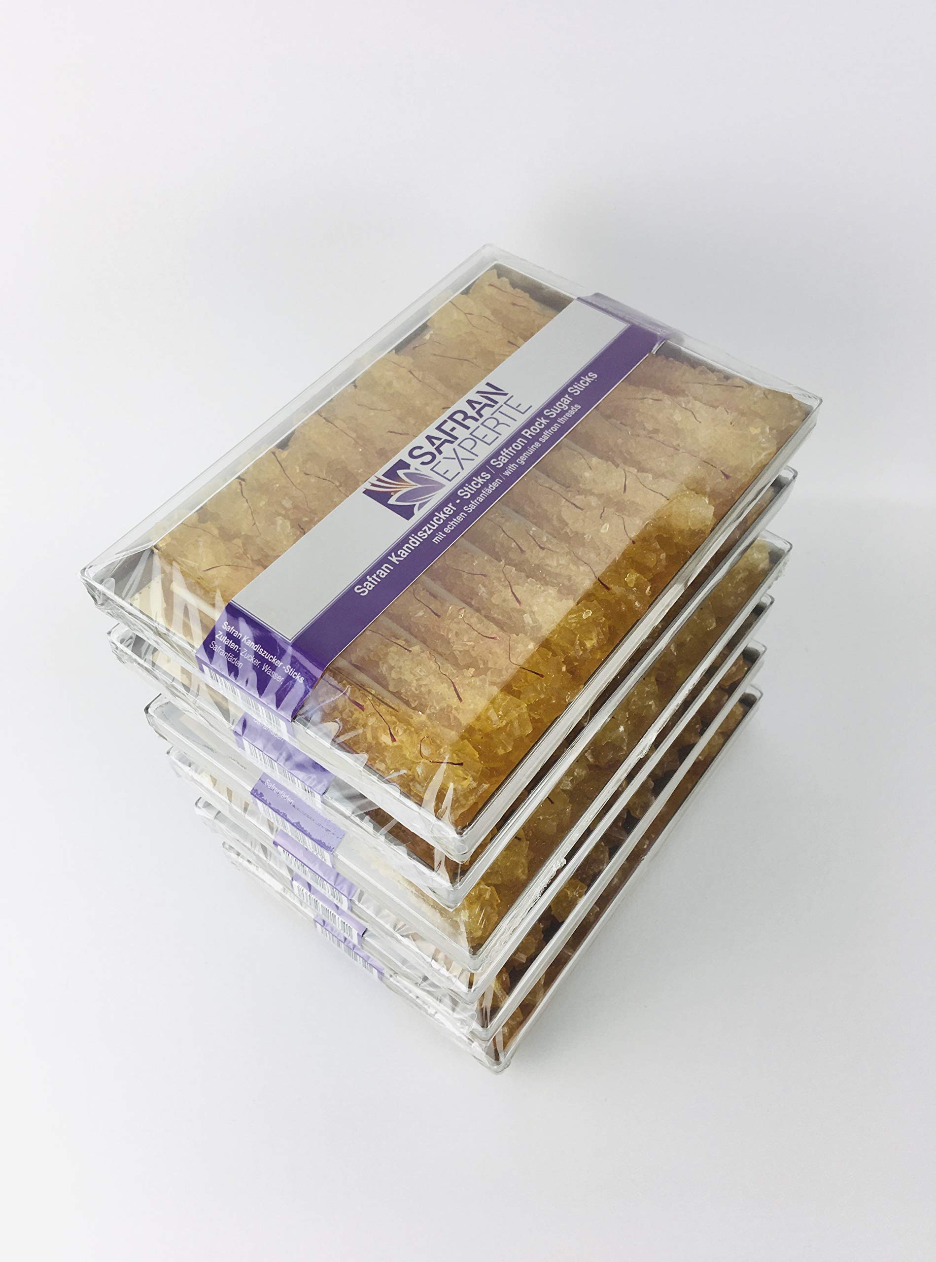 Safran Kandiszucker Sticks 6 Dosen (je 19 Sticks)