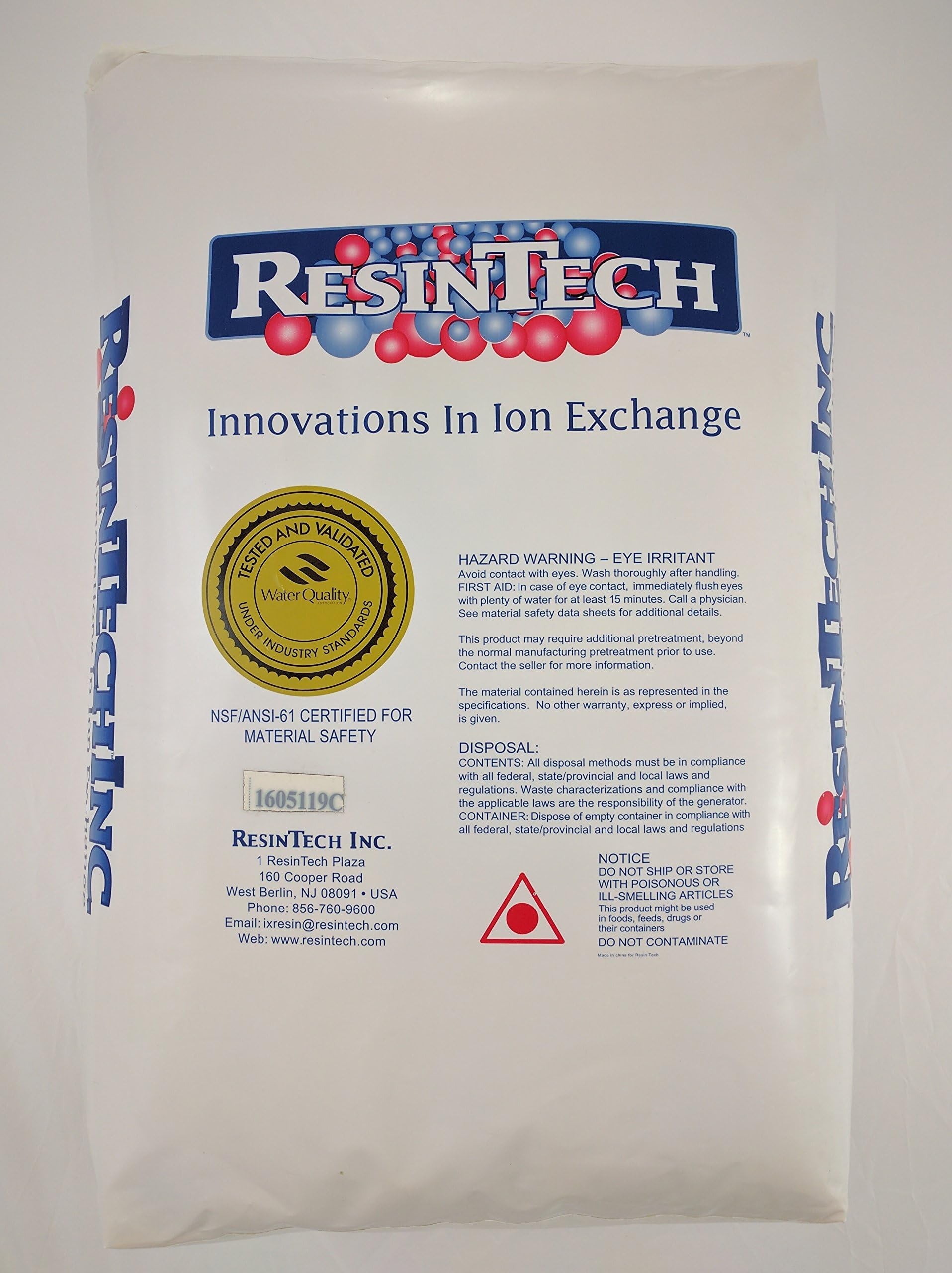 CG8-Na: Premium Water Softener Ion-Exchange Cation Resin 8% Crosslinked, 1 cu.ft.