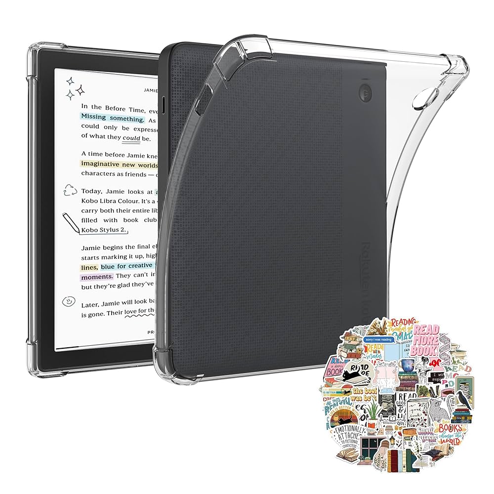 Kobo Libra 2 本体 7インチ HD E Ink カバー付き Amazon.co.jp: Kobo Libra Colour （ホワイト）クリアケース