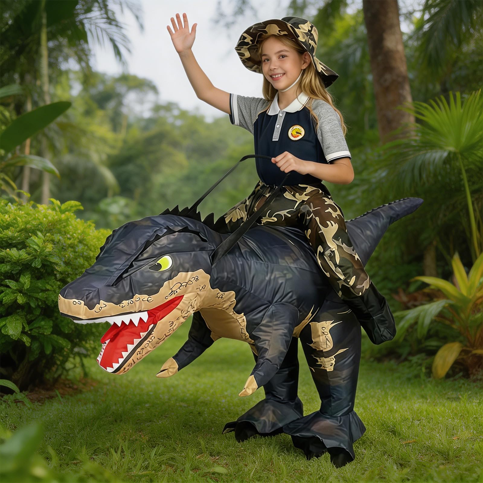 Disfraz de dinosaurio inflable de Halloween