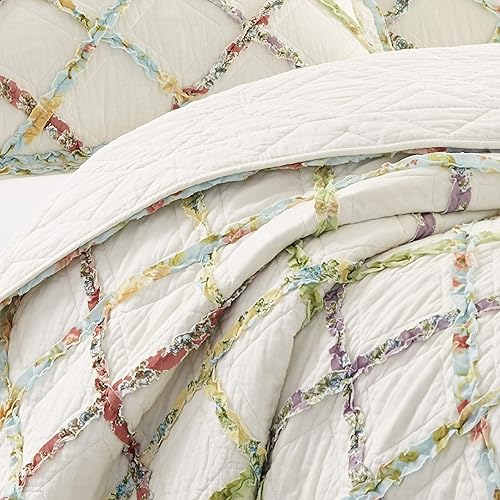 Miniatura 8 de Laura AshleyRuffled Garden colcha de algodón, King