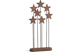Willow Tree Wise Men Metal Star Backdrop, Hand-Painted Nativity Accessory