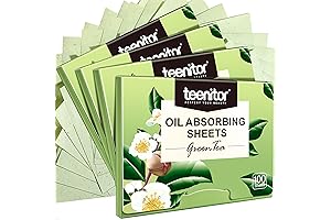 Teenitor Oil Blotting Sheets 400 ct Green Tea Oil Absorbing Blotting Paper for Face