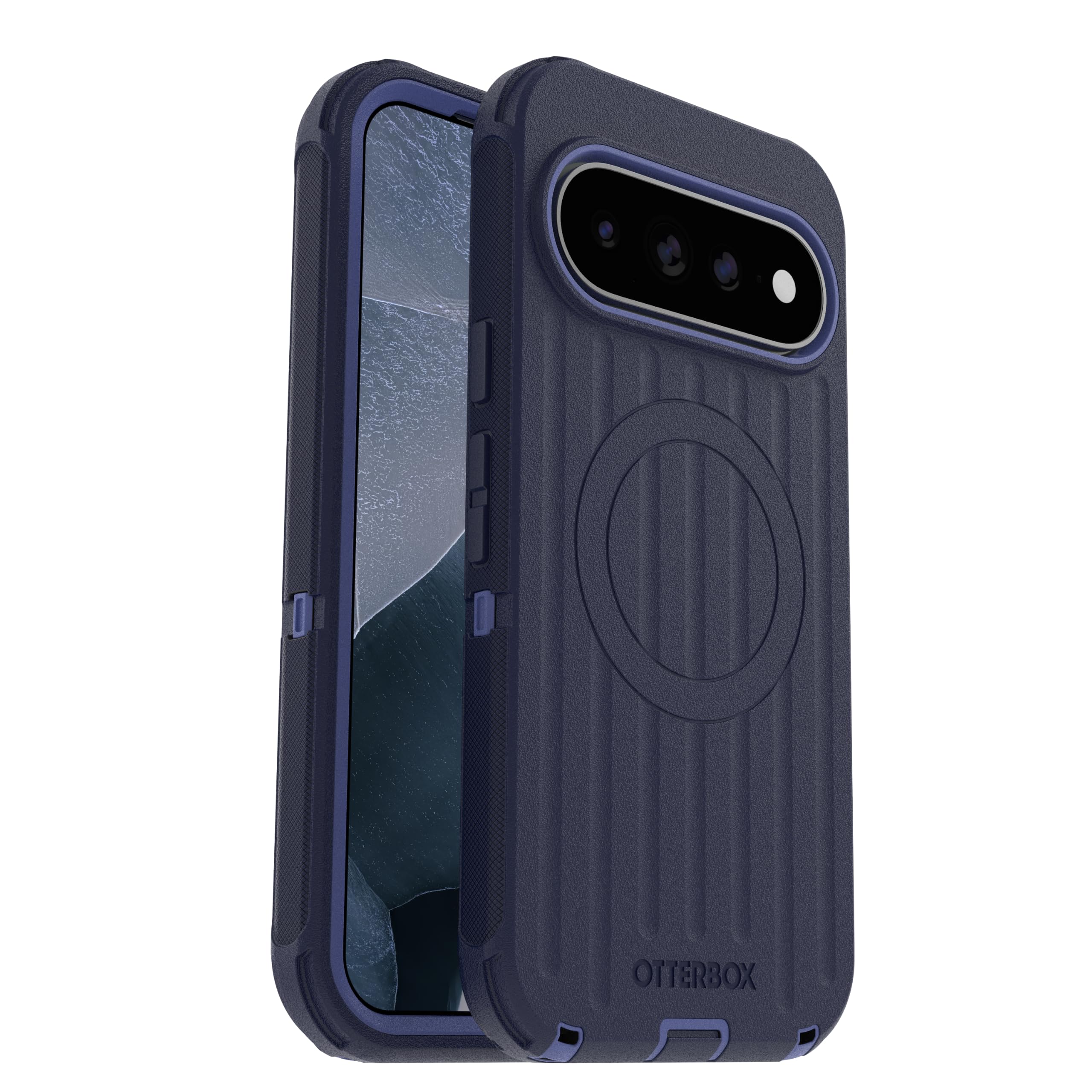 OtterBox Cover Defender Pro Pixelsnap per Pixel 11 Pro XL, Blu | Custodia protettiva antiurto, a prova di caduta, protezione estrema, con magneti, testata 7x norme MIL-STD 810G