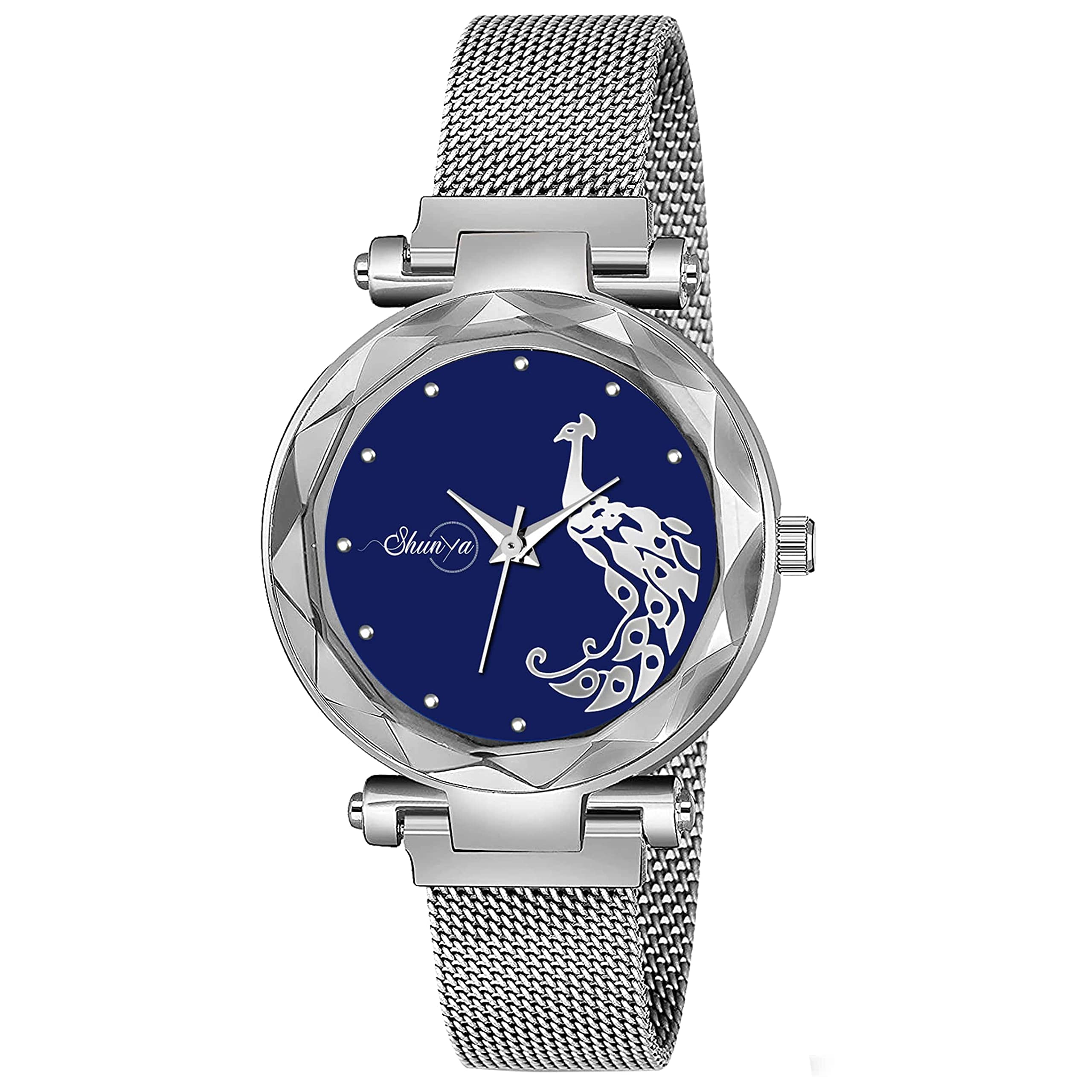 New Analog Silver Blue Peacock Designing Look Womans & Girls Watch (B09NR4P4CL) Amazon Price History, Amazon Price Tracker