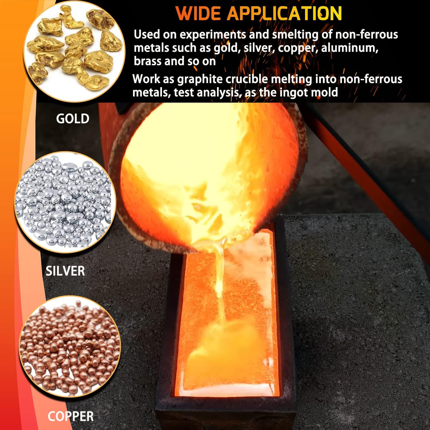 Buy Bzsunway 25 oz Loaf Ingot Cast Iron Ingot Mold for Melting Casting Refining Gold Silver