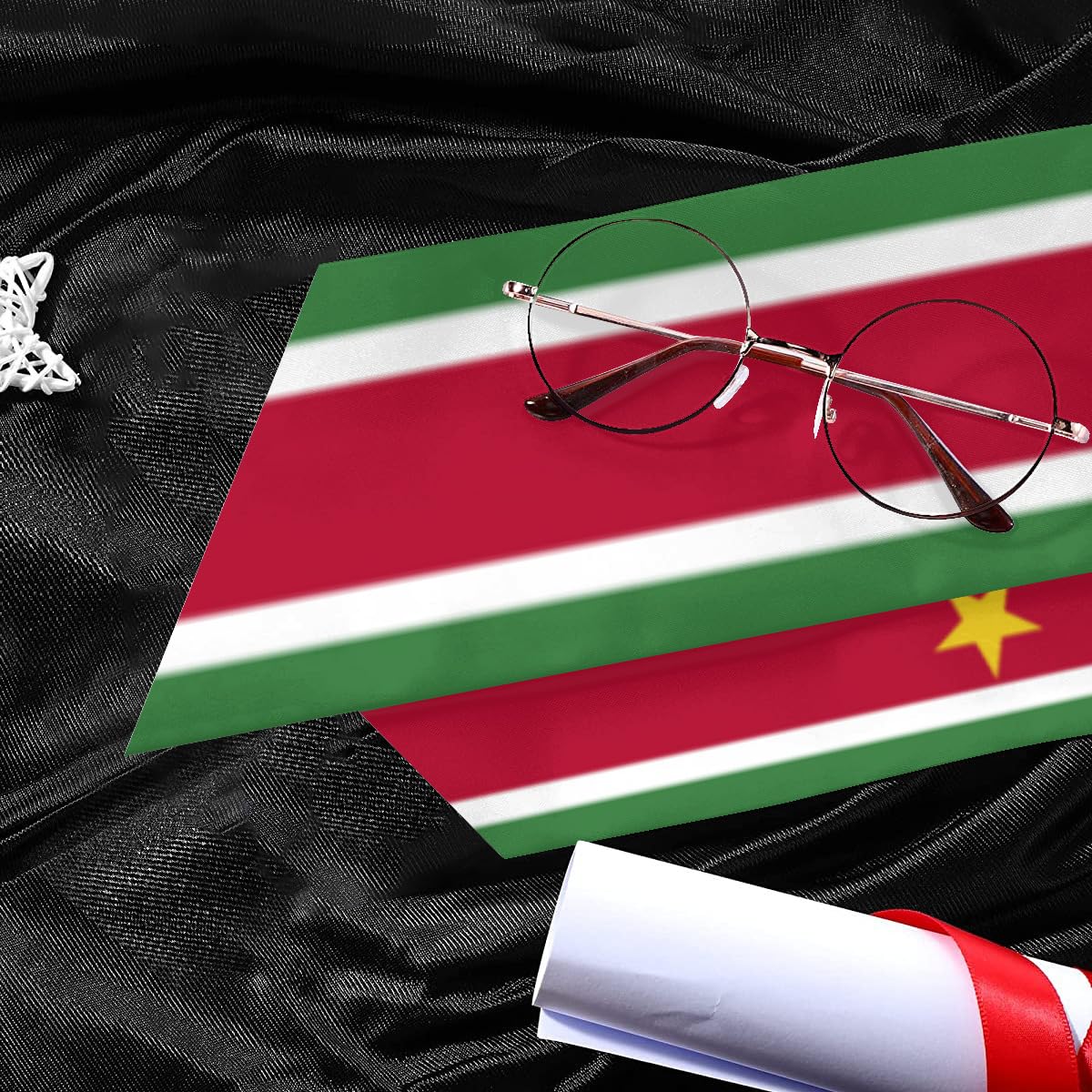 Suriname flag Graduation stole sash flag graduation sash for International Student flag scarf