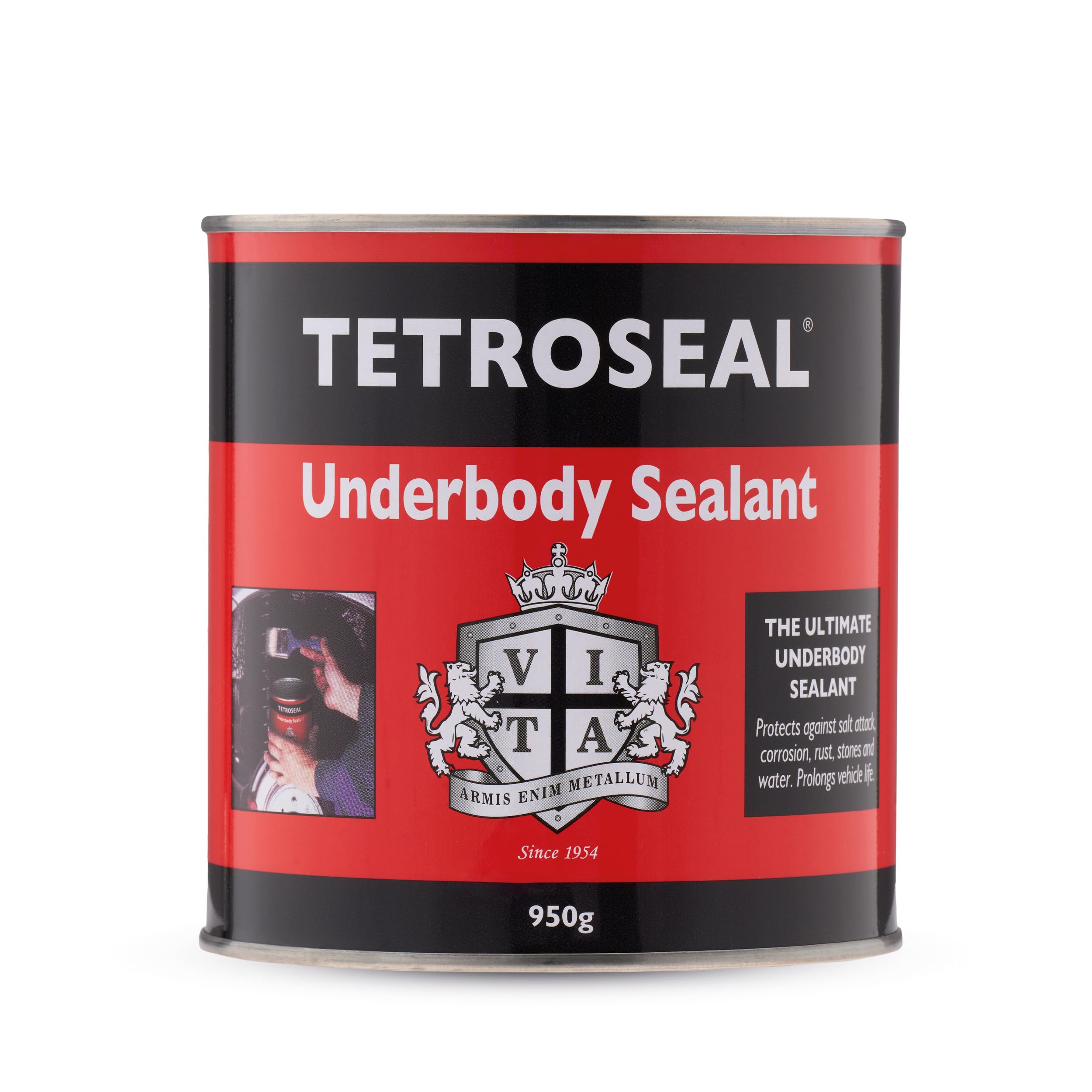 Tetroseal Ultimate Underbody Sealant, 950g - Protects Against Salt, Corrosion, Rust, Stones & Water | Prolongs Vehicle Life