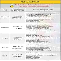 Vista 8 de Funda para laptop portátil de 12.3 13 pulgadas para Surface Pro 9/8 / X / 7+ / 7/6 / 5/4 / 3/2 / 1 Compatible con MacBook 12 Air 11.6 12.4 Surface