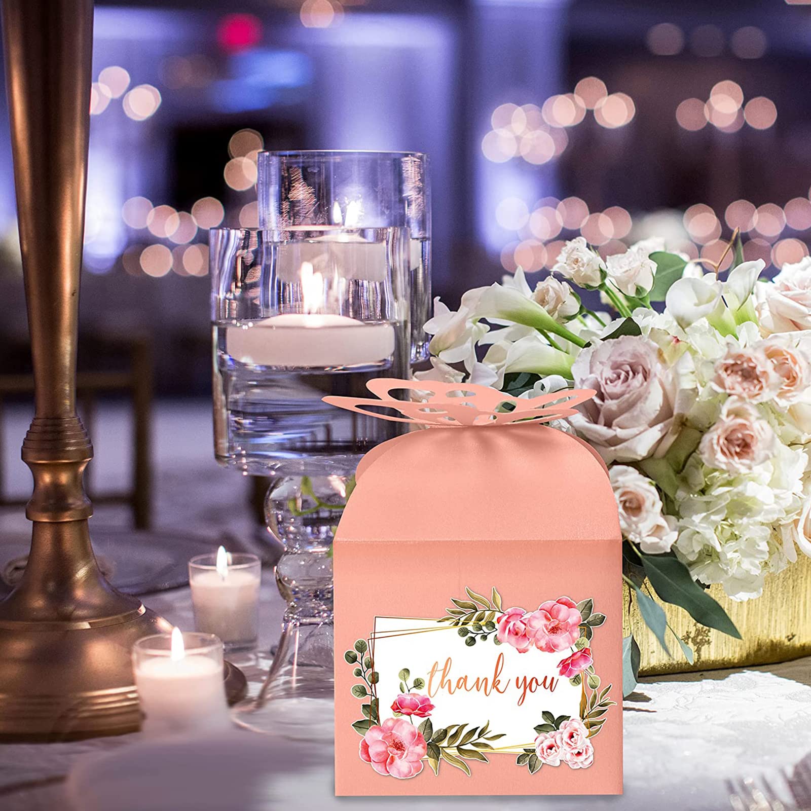 Scatoline Portaconfetti Con Farfalla - 50 Pezzi In Carta Perlata Per Matrimoni E Feste - Foto 9