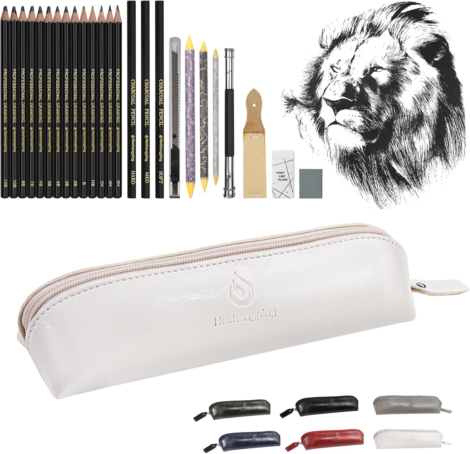 Heshengping, Sketching Pencil Drawing Pencils Set26pcs