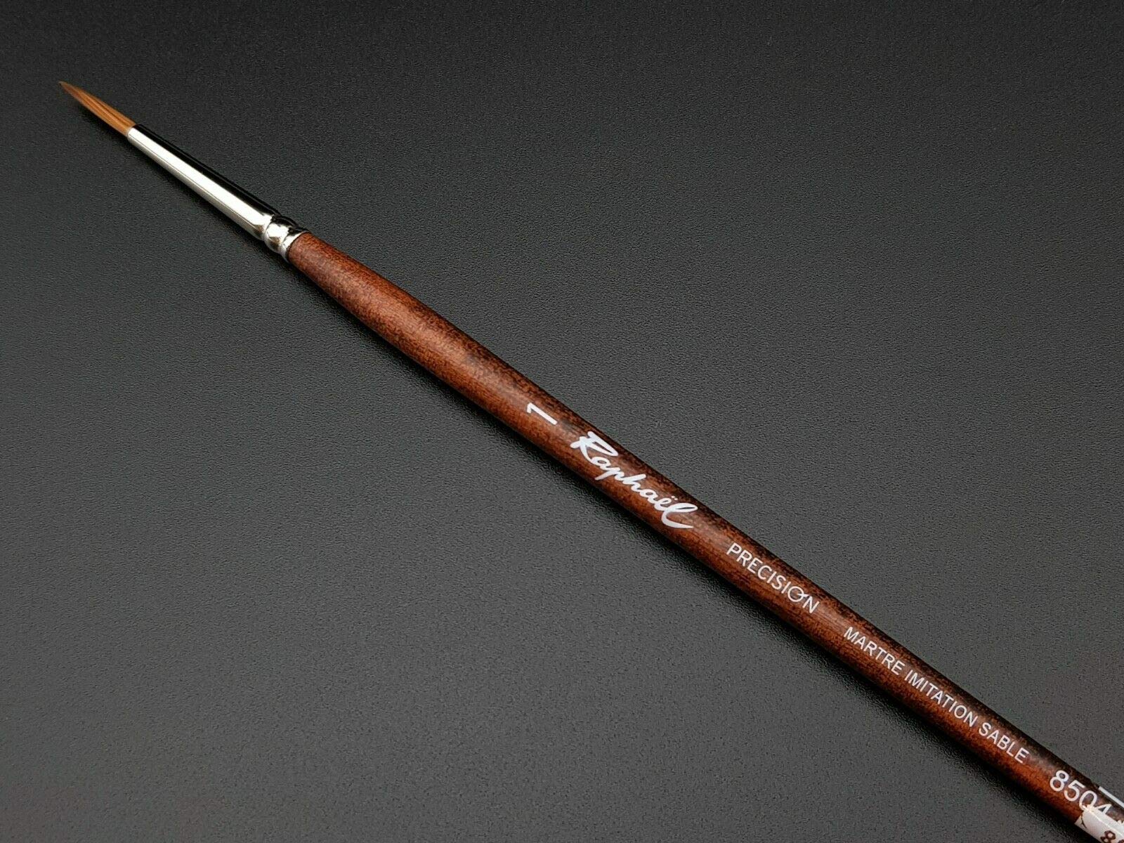 Sennelier Raphael Precision Watercolour Round Brush No.1 |Ideal for Watercolor Paper, Mixed Media Pads, or Boards with Watercolors, Gouache, Inks, and Watercolor Pencils.