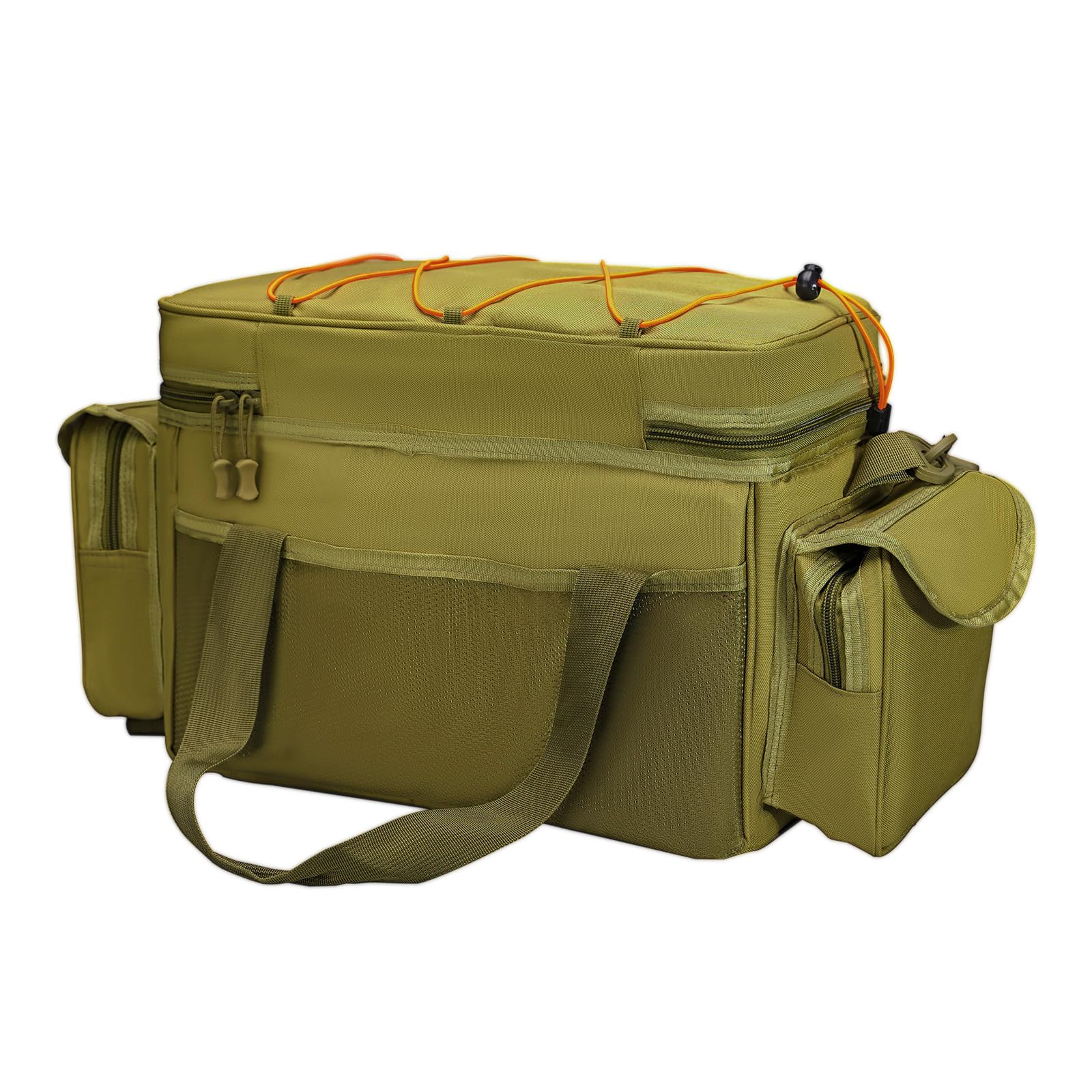 Seaknight Carp Fishing Bag SK003 Single Shoulder Sea Fishing Tackle Bags Holdall Camouflage Outdoor Carryall Bag Hiking Travel Pack 50CM*28CM*27CM (Yellow) - Image 2
