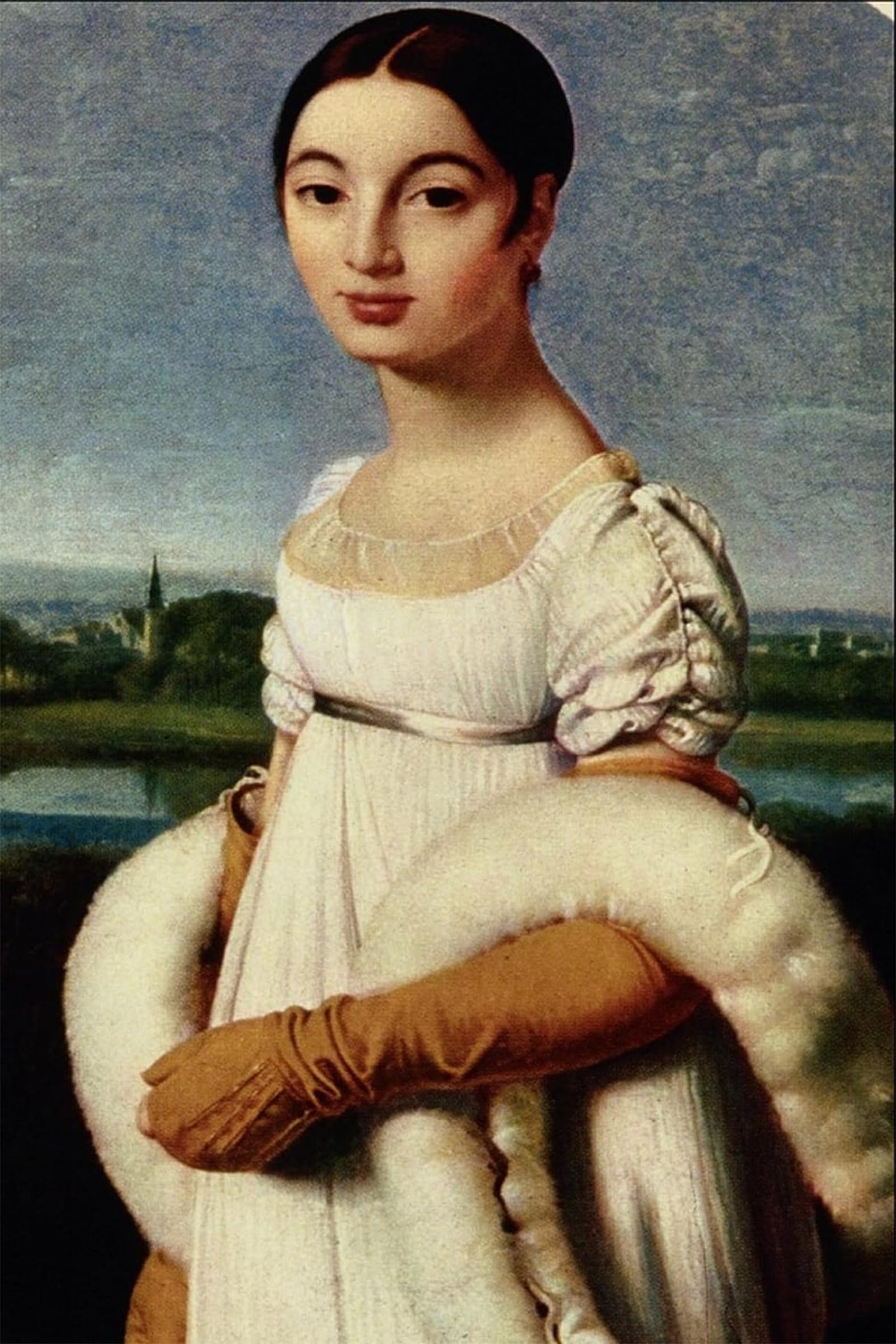 POSTERIIk Famous Animal Posters Vintage Picture Portrait De Mademoiselle Riviere by Jean Auguste Ingres Modern Wall Decor for Home Decor 60x90cm