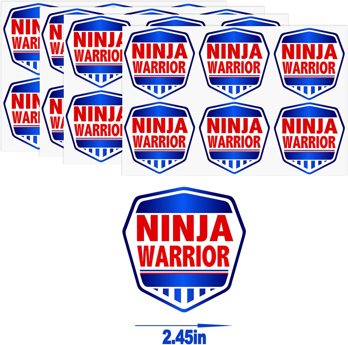 Ninja Goodie Bags - 24 Pcs Ninja Party Favors Candy Bags with Stickers, Ninja Goody Gift Treat Bags Ninja Themed Birthday Party Supplies image 5