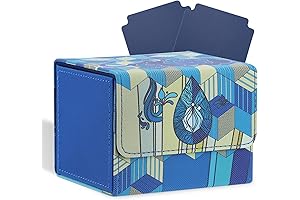 Tombert Deck Box Case for MTG PTCG (Horizontal- P-Blue)