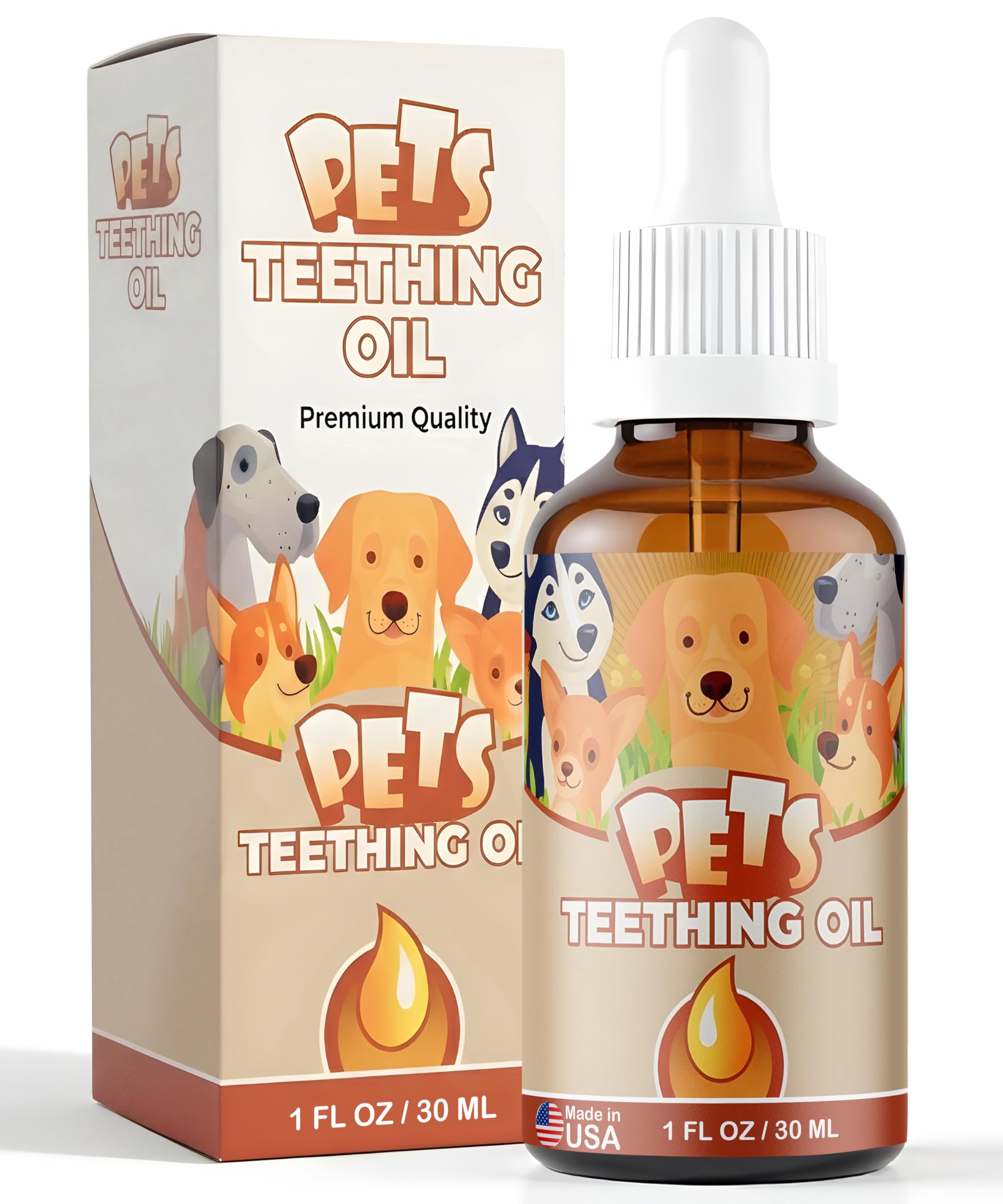Punkin Butt for Pets Puppy Teething Oil to Stop Chewing and Relieve Discomfort | All Natural, Organic, Safe for Dogs, Chemical-Free (1 oz)