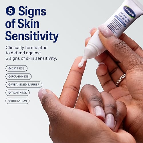Miniatura 3 de Cetaphil - Suero refrescante de hidratación profunda para los ojos, 0.5 onzas líquidas, crema hidratante de 48 horas para debajo de los ojos para