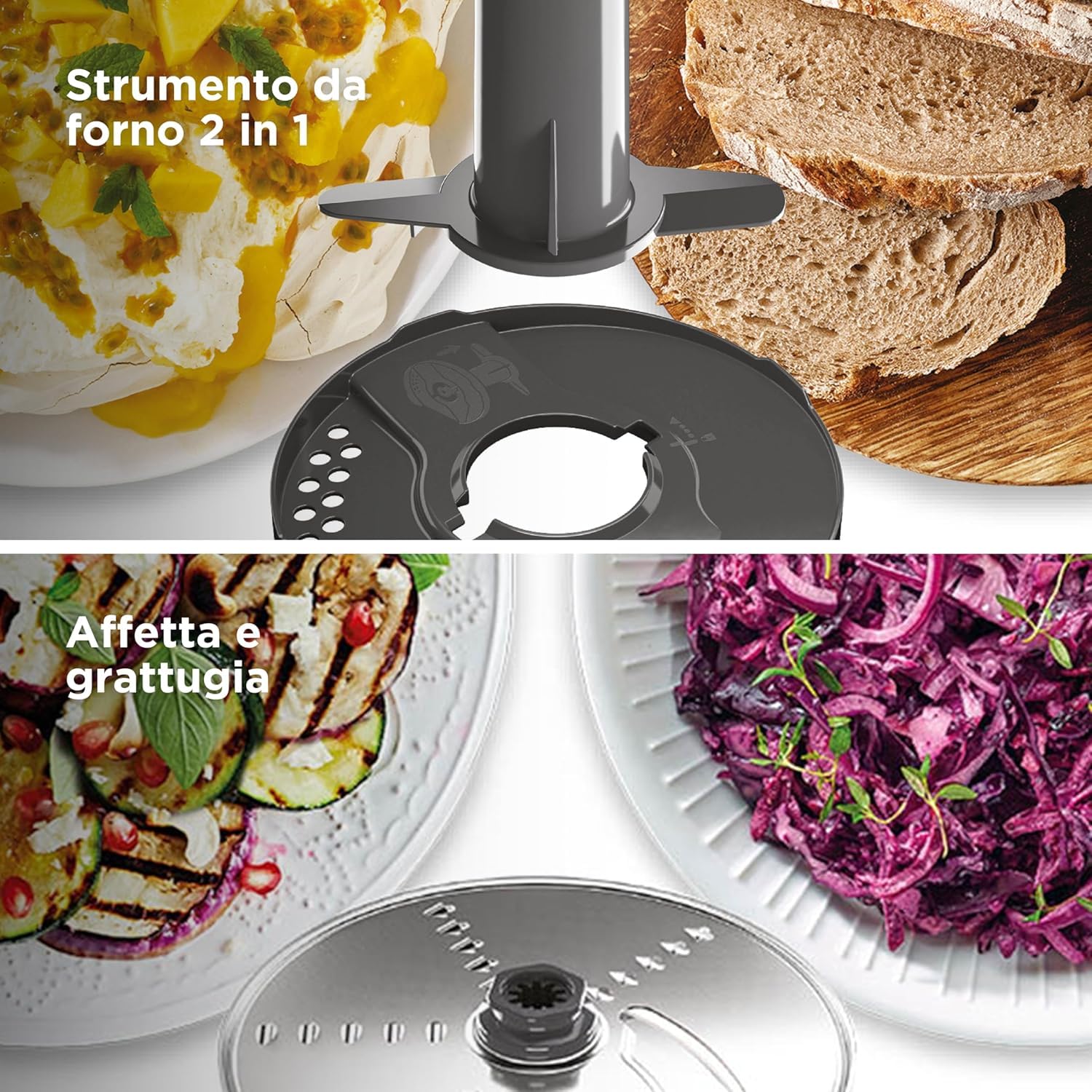 Robot multifonction - KENWOOD - MultiPro Express FDP65.450WH - 1000 W - 3 L - 2 vitesses - Blender 1,5 L - Blanc