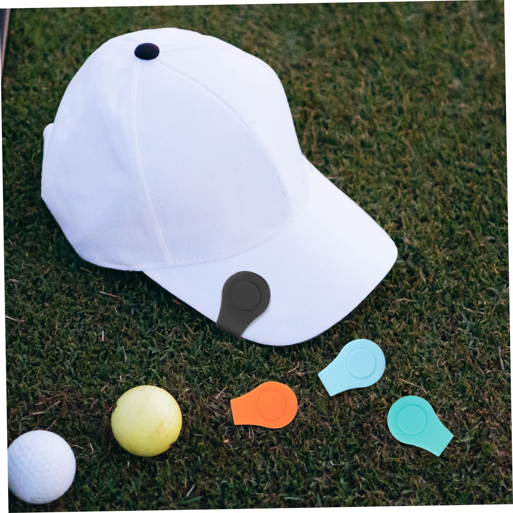 Hemobllo Clip per Cappello Silicone Marker Magnetici per Palline Golf Accessori Pratici E Decorativi per Golfisti