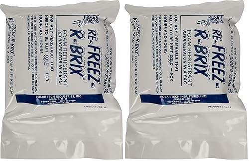 Miniatura 3 de Carlisle FoodService Products Ez-Chill - Bolsas de hielo enfriables no tóxicas para cocina, bar y restaurantes, plástico, 9 x 6.5 x 5.5 pulgadas,