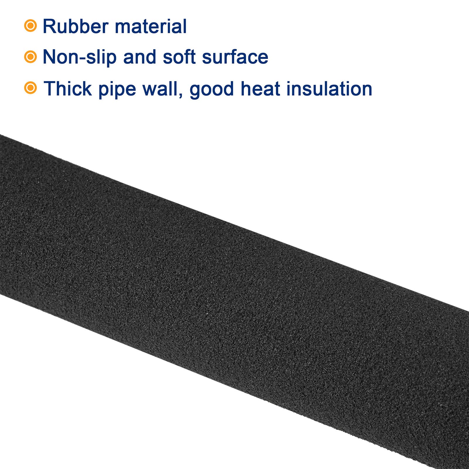 Foam Grip Tubing – 28mm ID, 38mm OD, 4.5” Length | Anti-Slip Handle Insulation For Tools, Fitness, Pipes