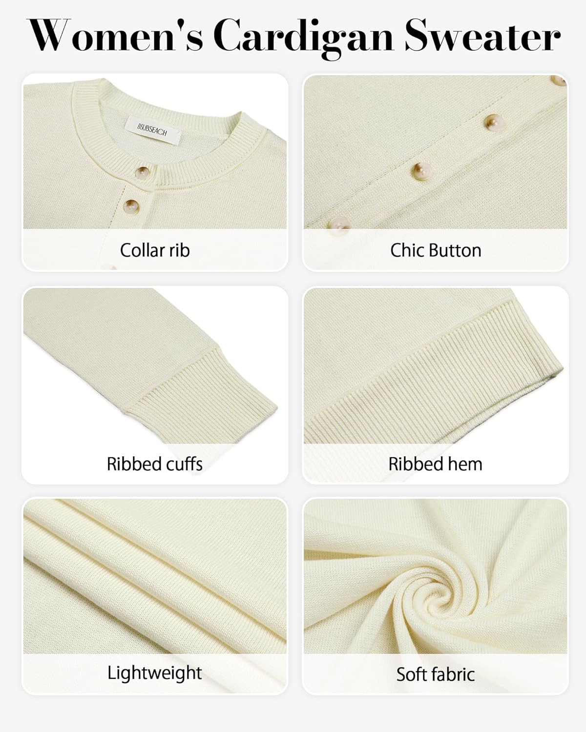 Bsubseach Striped Cropped Cardigan Sweater for Women Lightweight Jacket Trendy Fall Outfits Spring Clothes Sweatshirts - Image 6