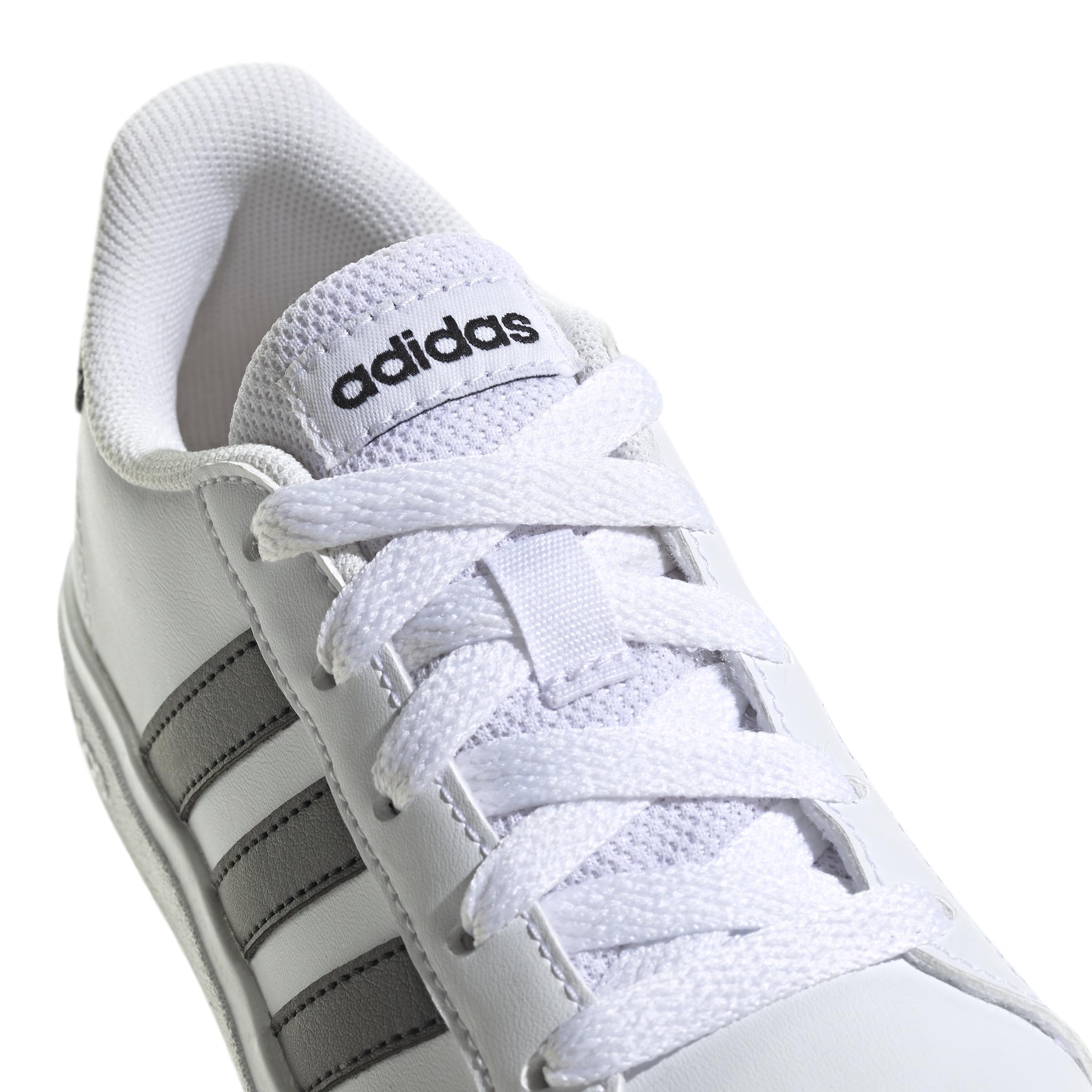 adidas Grand Court 2.0 Tennis Shoe, FTWR White/Core Black/Core Black, 6.5 US Unisex Big Kid