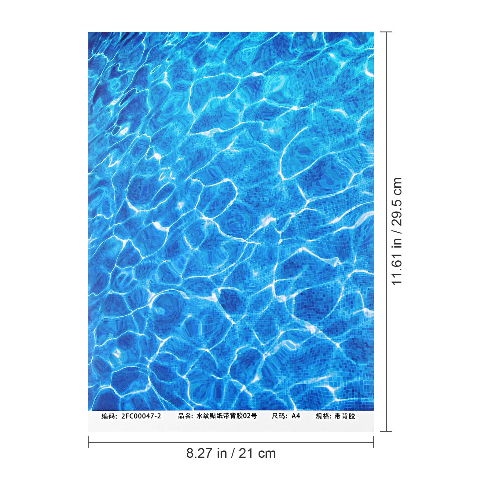 Operitacx 5 Fogli Foglio Effetto Acqua Ondulata 11.61X8.27 Pollici Carta Finta Acqua per Modellismo Tavolo di Sabbia Mini Paesaggi DIY Decorazione Fiume Artificiale