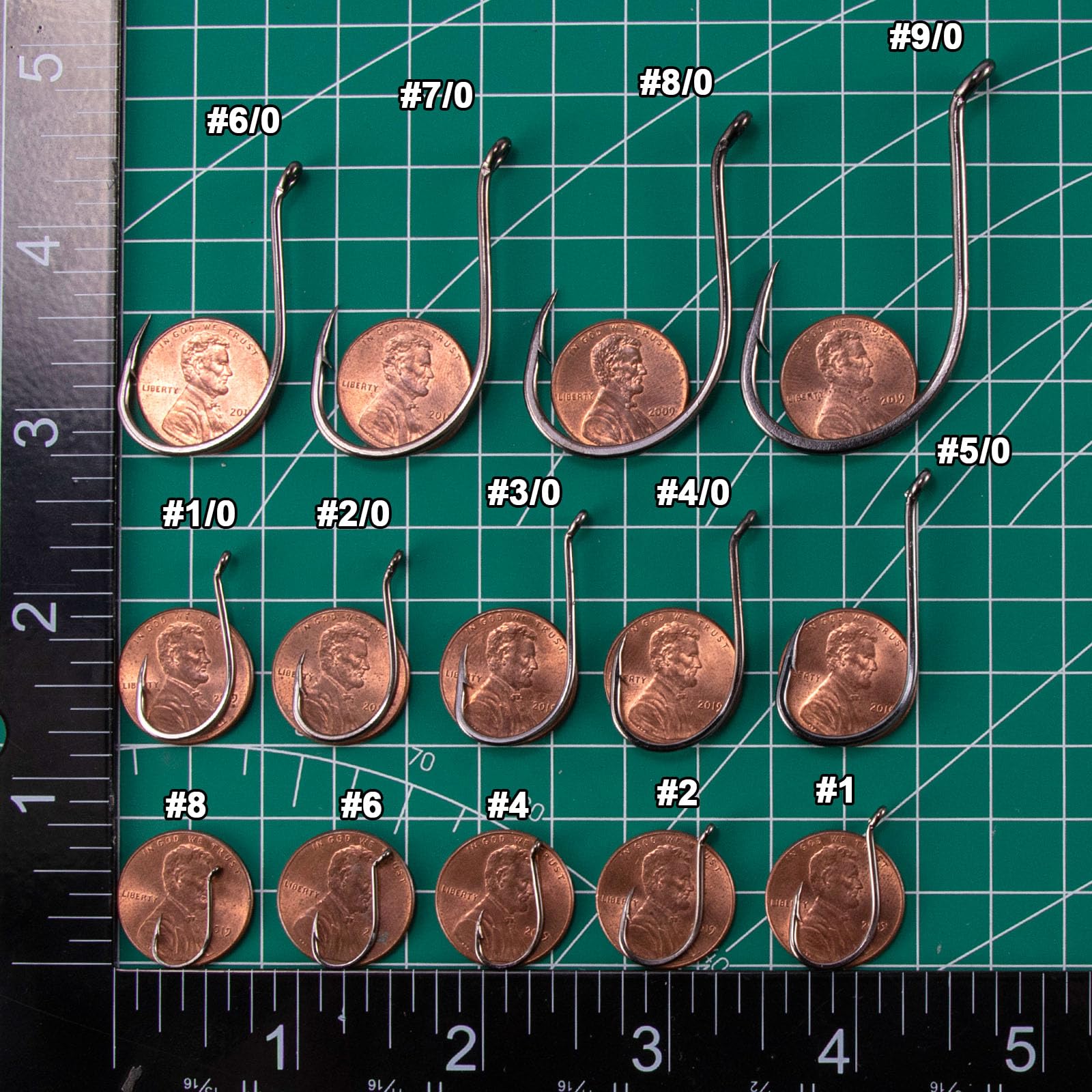 Dr.Fish 100 Pack Octopus Fishing Hook Saltwater & Freshwater Live Bait Offset Catfish Bass Surf Fishing Hooks Texas Drop Shot Rig Carp Bluegill Tuna 4/0