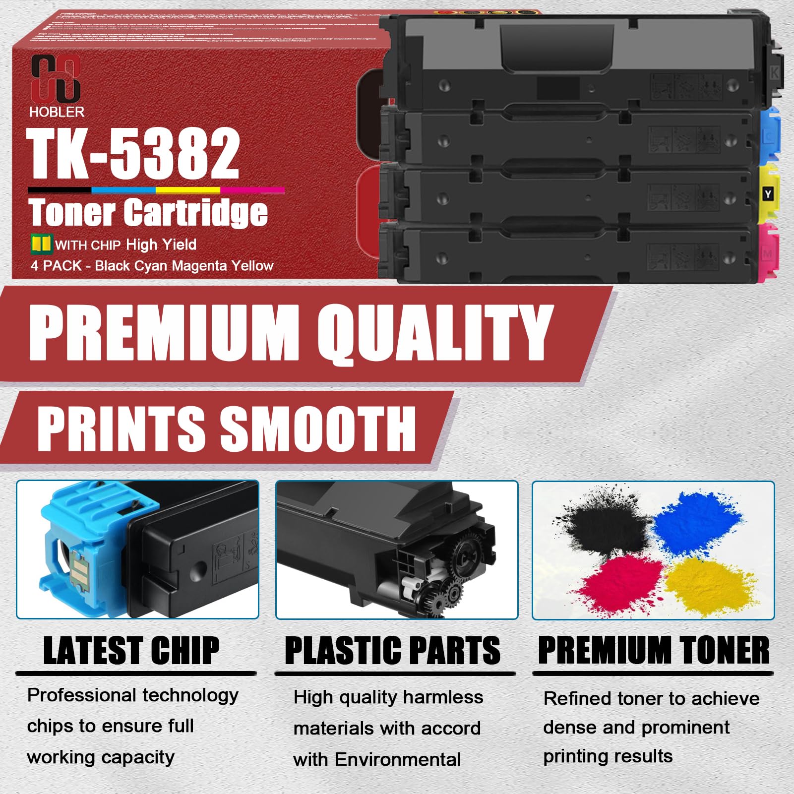 Amazon.com: OVINDA TK-5382 - Cartuchos de tóner compatibles con