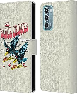 Head Case Designs Officially Licensed The Black Crowes Flying Guitars Graphics Leather Book Wallet Case Cover Compatible with Motorola Moto G Stylus 5G (2022)