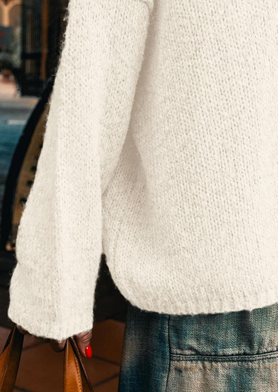 PRETTYGARDEN Womens Turtleneck Long Sleeve Sweater 2025 Fall Trendy Loose Fit Knit Tops Oversized Pullover Sweaters - Image 7