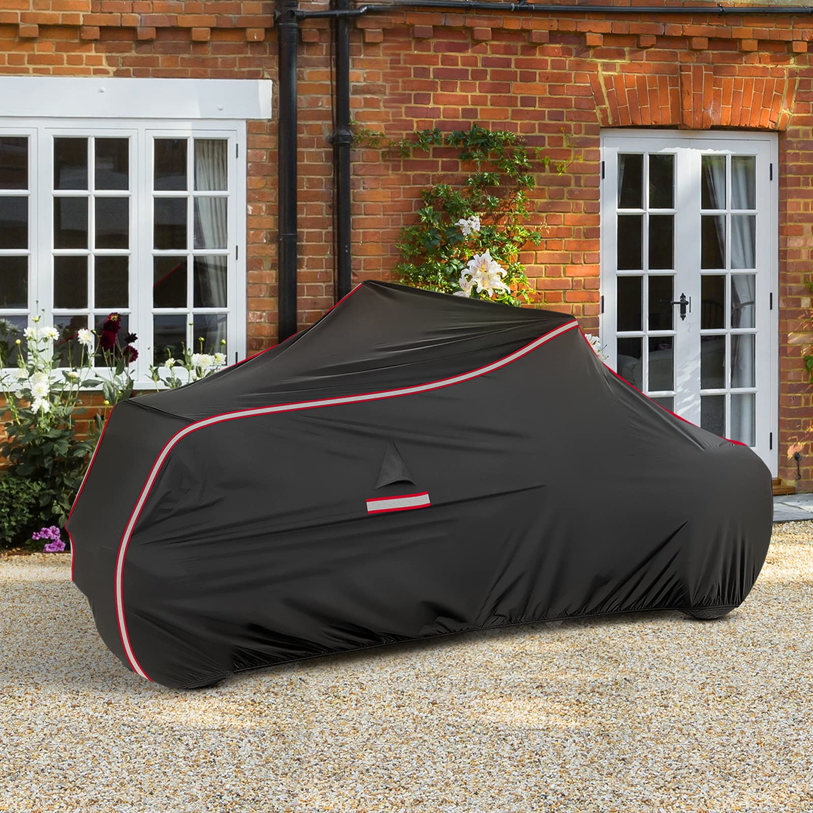 KEMIMOTO Impermeable Funda Exterior Mejorada, Tejido Oxford 420D con Bandas Reflectantes, Resistente a los Rayos UV, Compatible con Can-Am Ryker 600, 900, Sport & Rally Edition