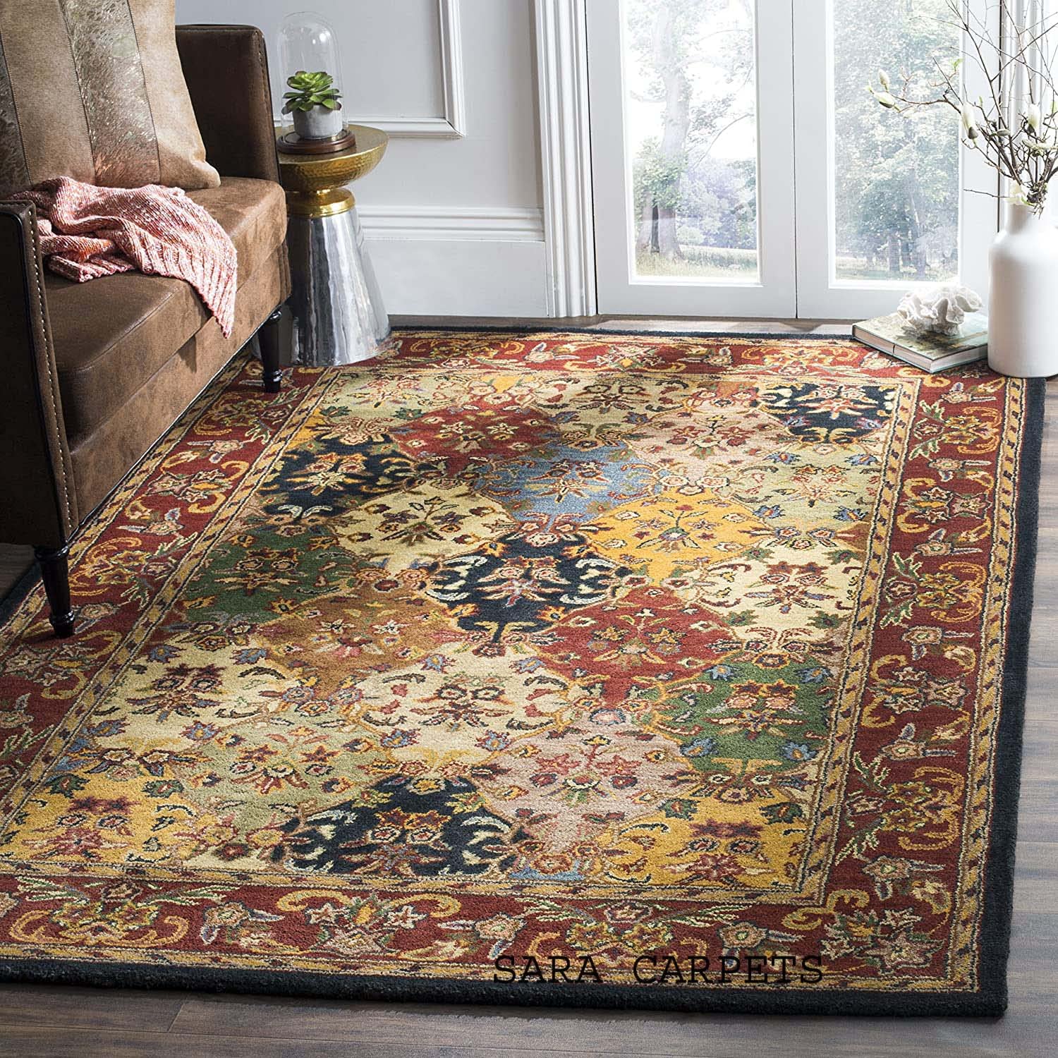 Sara Carpets Modern Carpet (Garnet 10, Wool and Wool Blend, 6 x 9 Feet) (B0CVW2692C) Amazon Price History, Amazon Price Tracker
