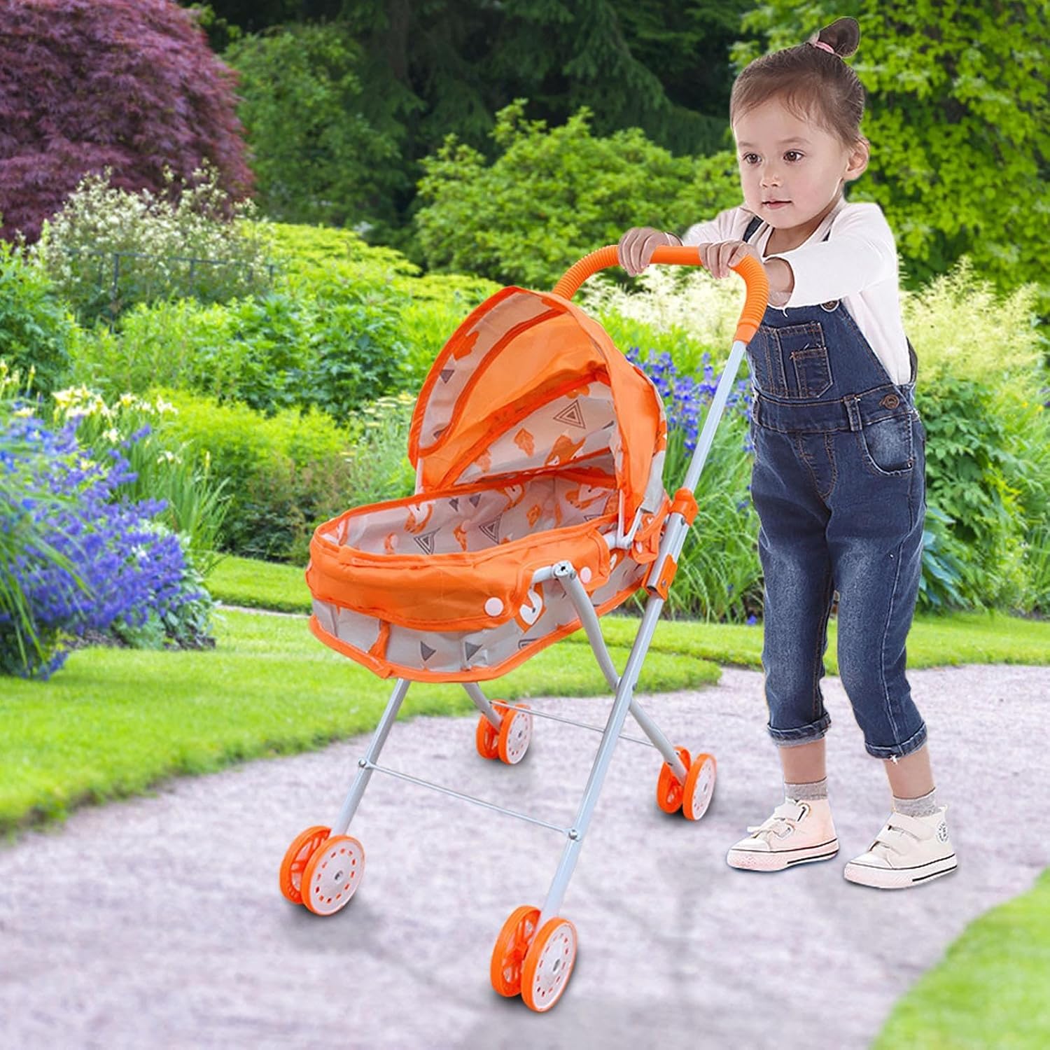 Kids Play Stroller, Foldable Babies Doll Stroller, Creative Kid Doll