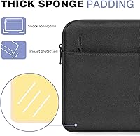 Vista 4 de MoKo Funda para tablet de 9-11 pulgadas - Estuche de transporte para iPad Pro M4/Air M2/5/4/3, iPad 10th/9/8/7, Tab S8/S9, Negro